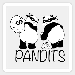 Panda Bandits (pandits) Making Off With The Booty Magnet